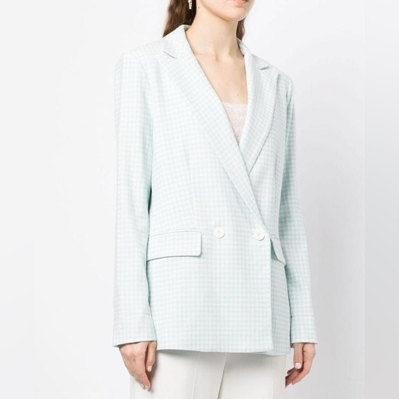 NWT Alice and Olivia Justin Longline Houndstooth Blazer Jacket - Picture 17 of 17
